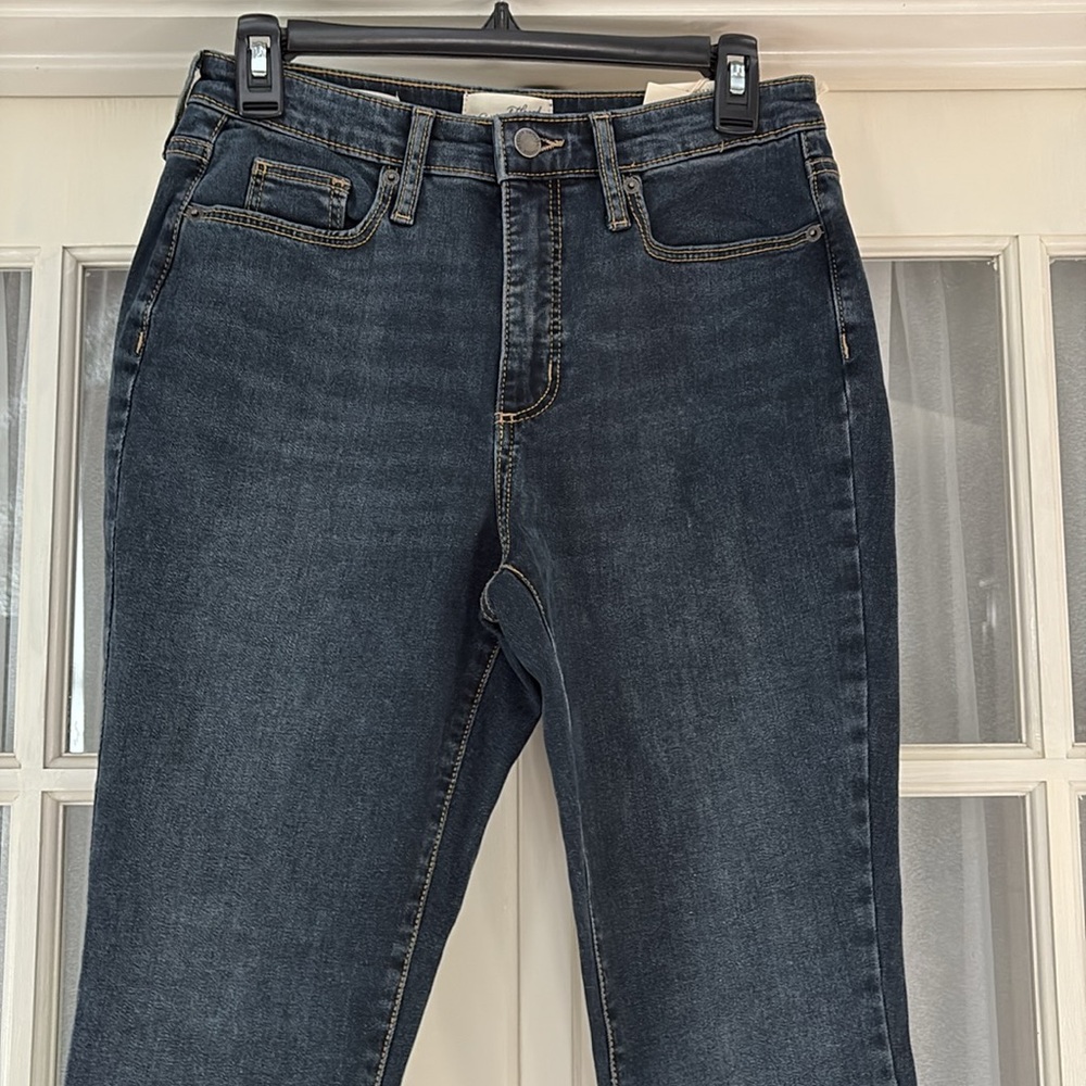 Universal Thread dark blue high rise skinny denim jeans Size 6 /28 waist - Picture 7 of 17